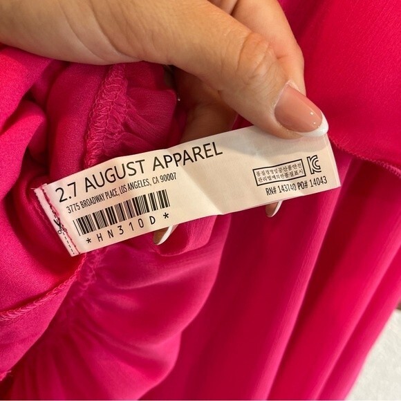 Endless Rose Chiffon Off the Shoulder Ruffle Tier Maxi Dress Size Medium - Picture 13 of 16